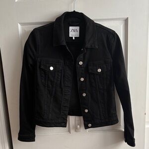 Zara Black Denim Jacket